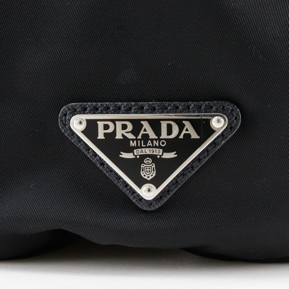 PRADA Backpack 2VZ135 Nylon black unisex(Unisex) Used Authentic