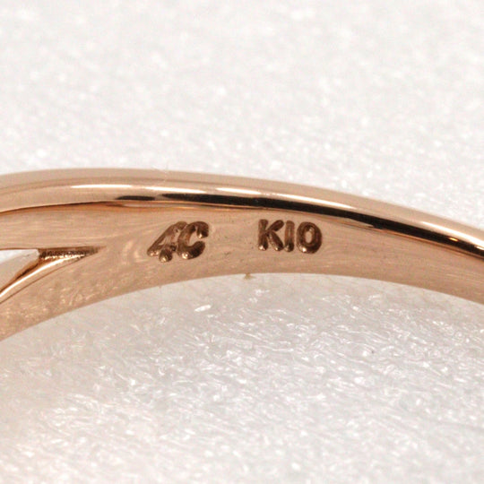4℃ Ring K10 Pink Gold gold Women Used Authentic