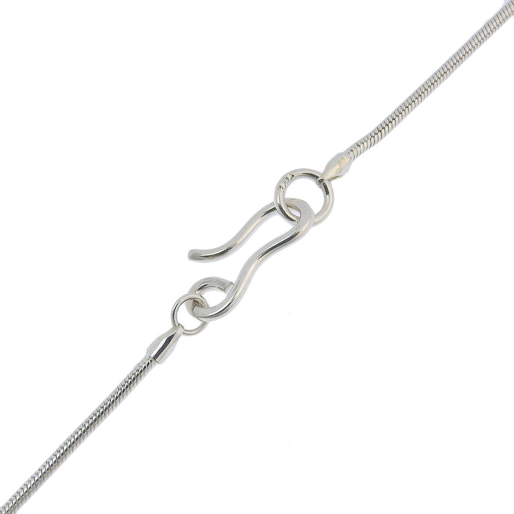 CHANEL Necklace Silver925 Silver Clover No.5 Icon Women Used Authentic