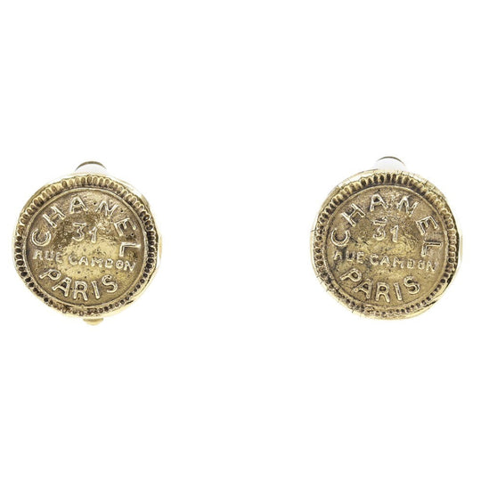 CHANEL Earring Plated Gold gold vintage 31 RUE CAMBON Women Used Authentic