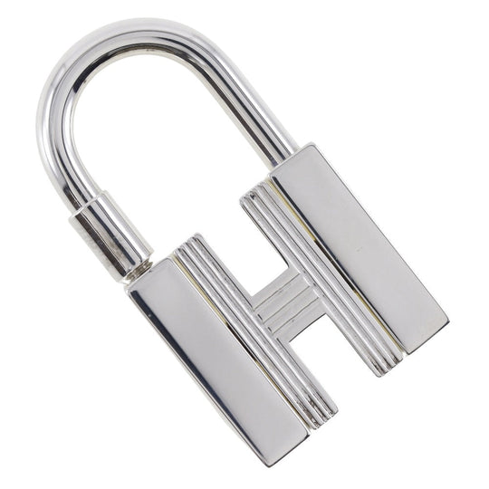HERMES Cadena metallic Silver Women Used Authentic