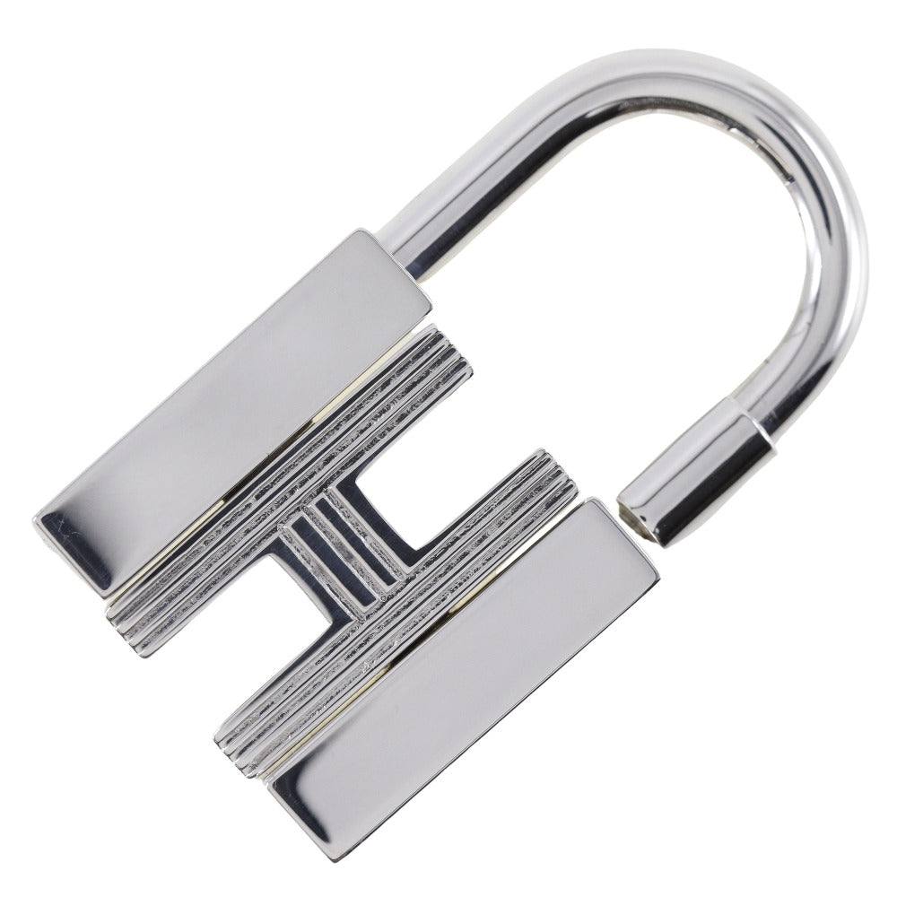 HERMES Cadena metallic Silver Women Used Authentic