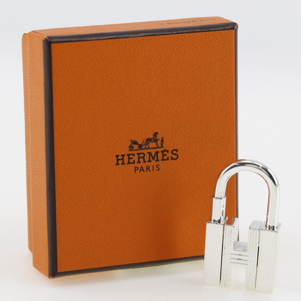 HERMES Cadena metallic Silver Women Used Authentic
