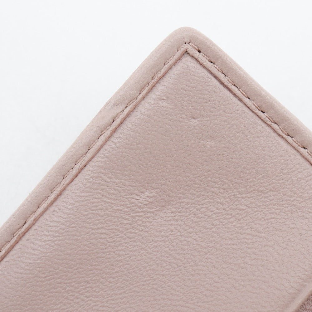 MIUMIU Key case Key holder  5PG222 leather pink Materasse Women Used Authentic