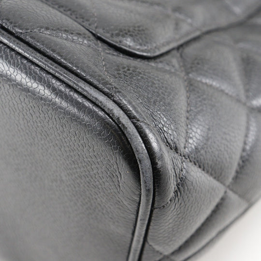 CHANEL Tote Bag A01804 Caviar skin black Replica Tote Women Used Authentic