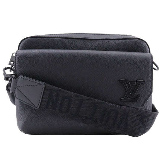 LOUIS VUITTON Shoulder Bag M22482 leather black LV Aerogram fastline messenger
