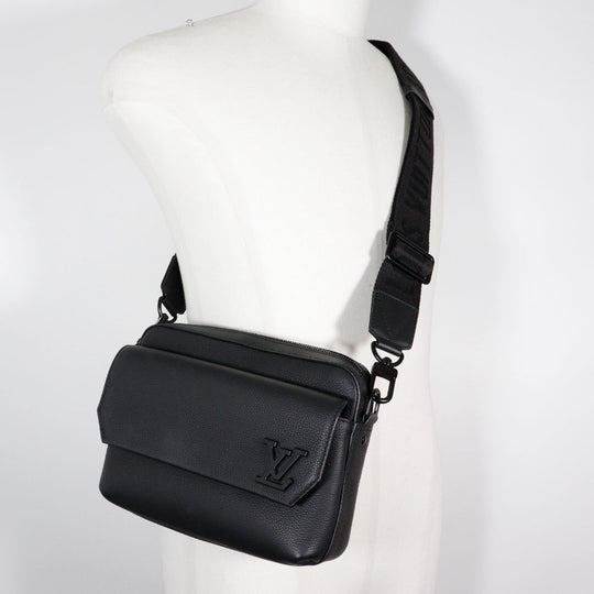 LOUIS VUITTON Shoulder Bag M22482 leather black LV Aerogram fastline messenger