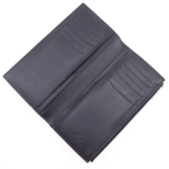 Berluti Long Wallet Purse Calfskin Brown Bifold Walletlong wallet Calligraphy Neo-Santal Scrit mens Used Authentic