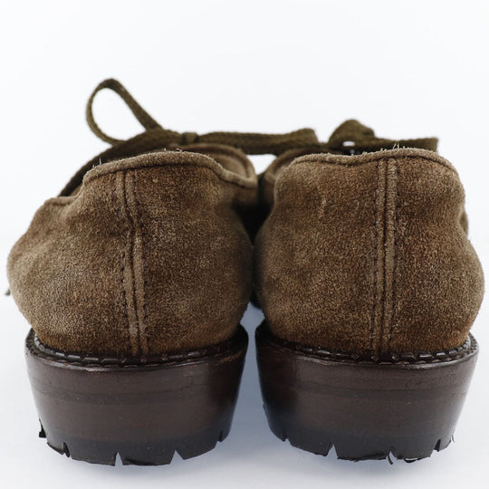 CHANEL Moccasin Suede Brown COCO Mark Women 36 Used Authentic