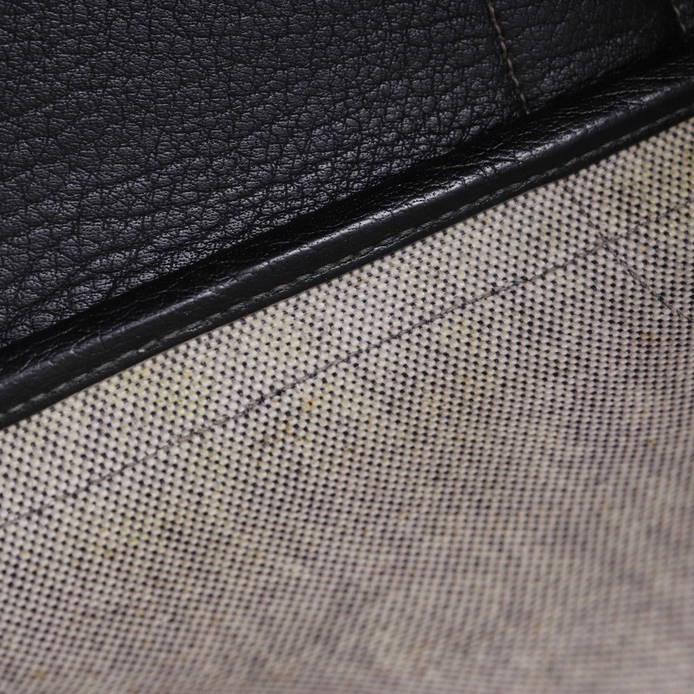 HERMES Tote Bag Tower ash Gray / black Garden party 36 PM Women Used Authentic