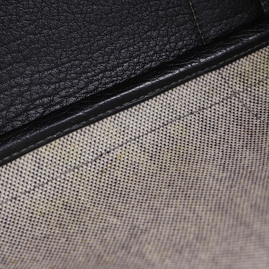 HERMES Tote Bag Tower ash Gray / black Garden party 36 PM Women Used Authentic