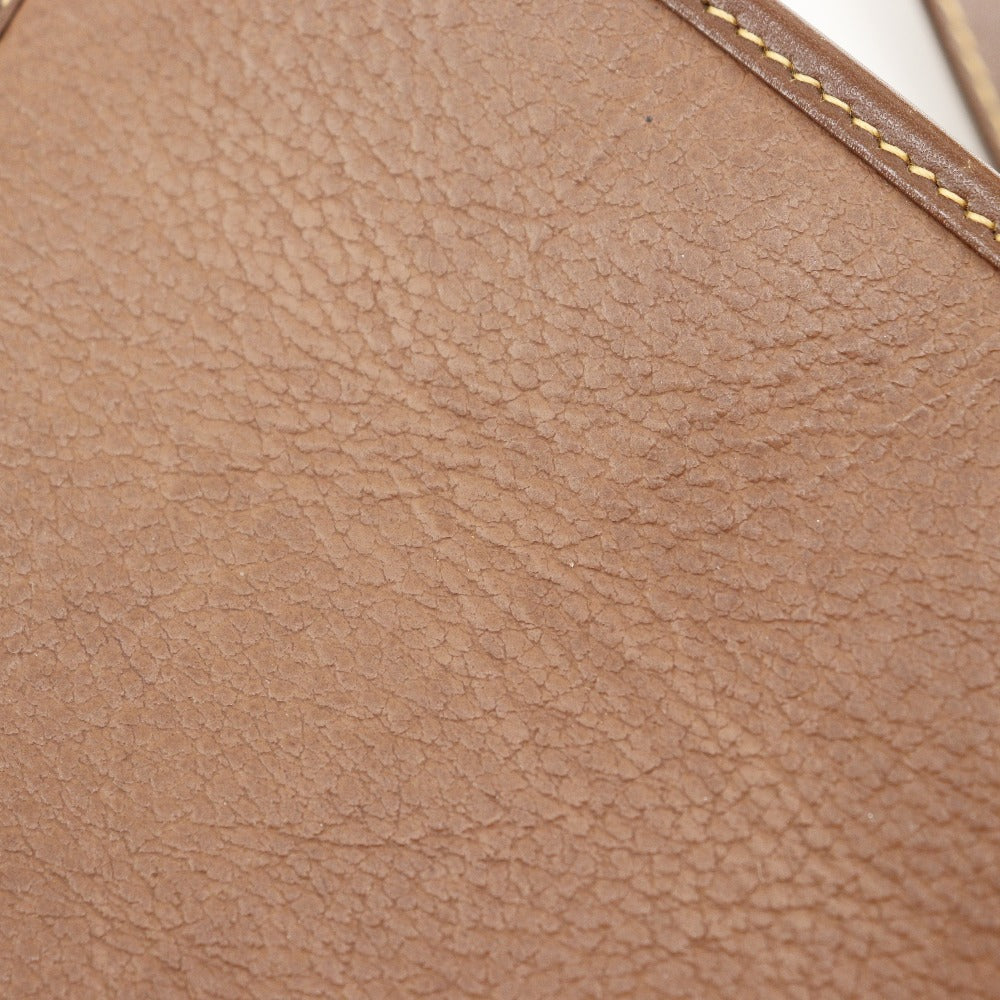 GUCCI Shoulder Bag 001.084.1036 Calfskin Brown Old Gucci Interlocking G Women Used Authentic