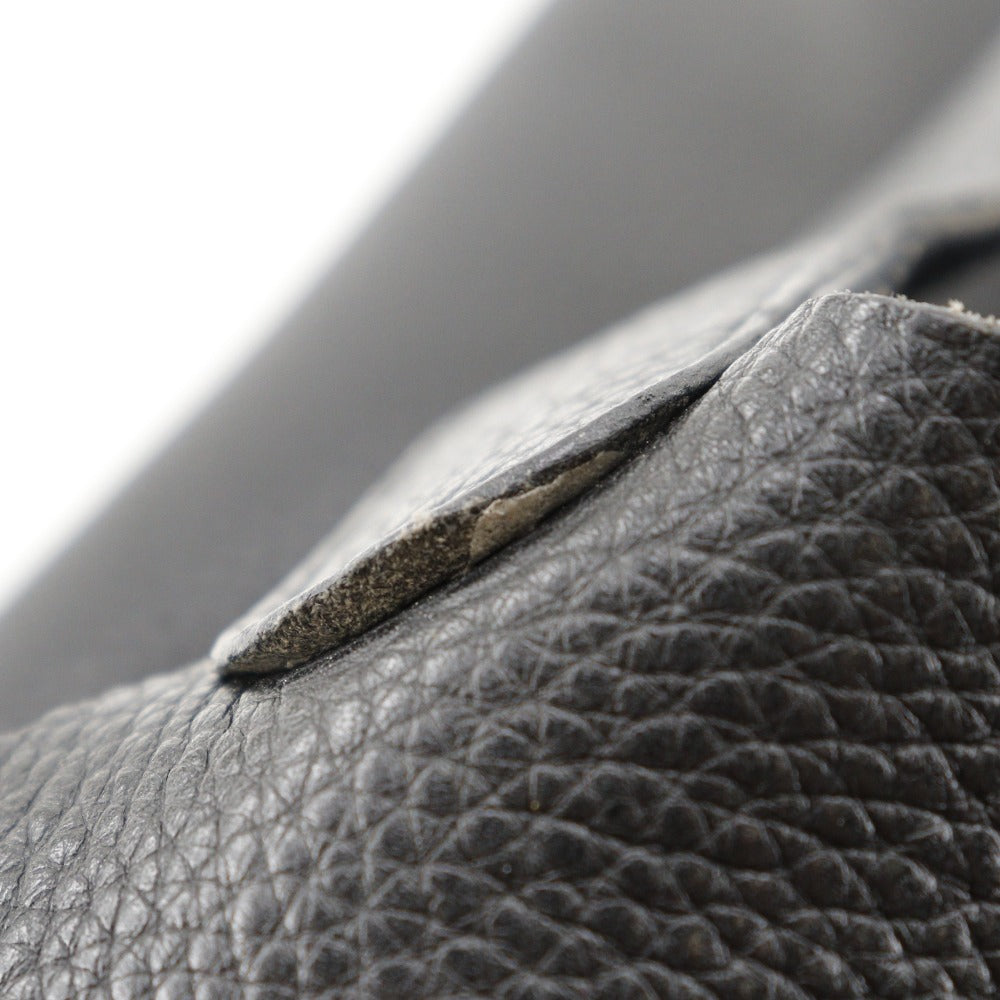 HERMES Handbag Taurillon Clemence black Picotan MM Women Used Authentic
