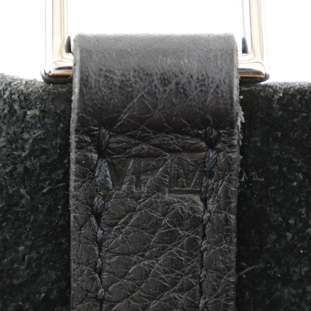 HERMES Handbag Taurillon Clemence black Picotan MM Women Used Authentic