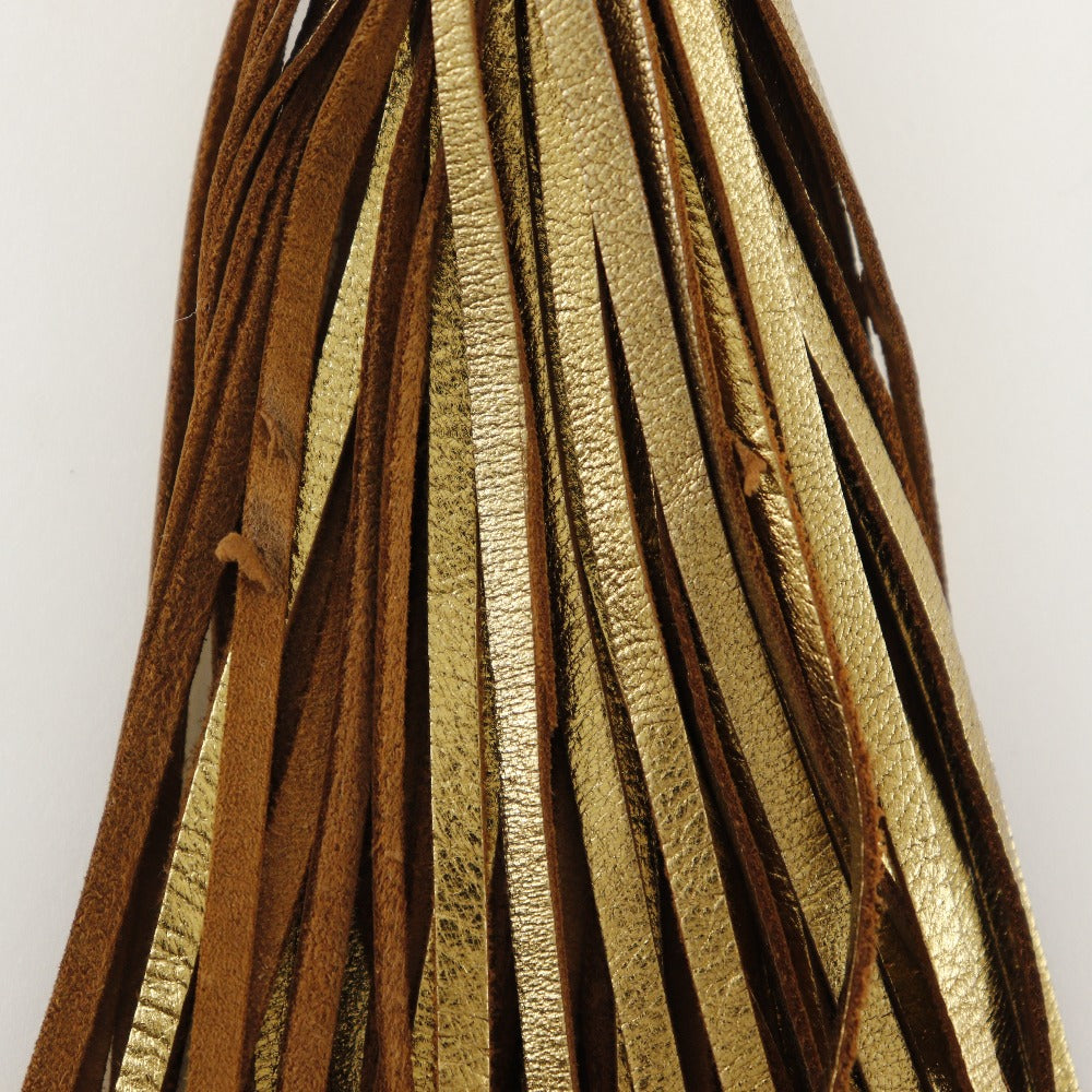 CHANEL Shoulder Bag A03727 lambskin gold Matrasse Fringe ChainShoulder Women Used Authentic
