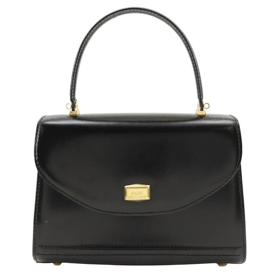 BALLY Handbag Calfskin black 2WAYShoulder One handle Women Used Authentic