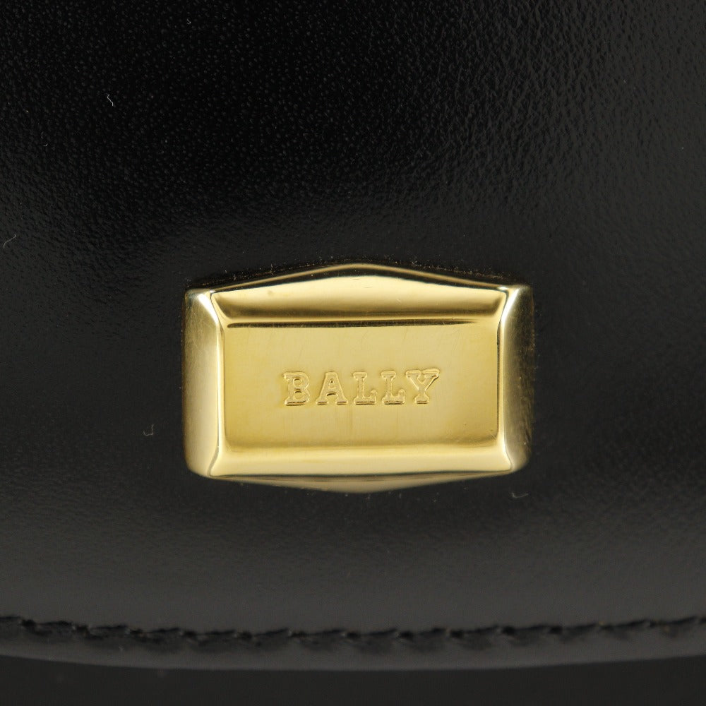 BALLY Handbag Calfskin black 2WAYShoulder One handle Women Used Authentic