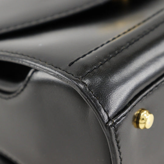 BALLY Handbag Calfskin black 2WAYShoulder One handle Women Used Authentic