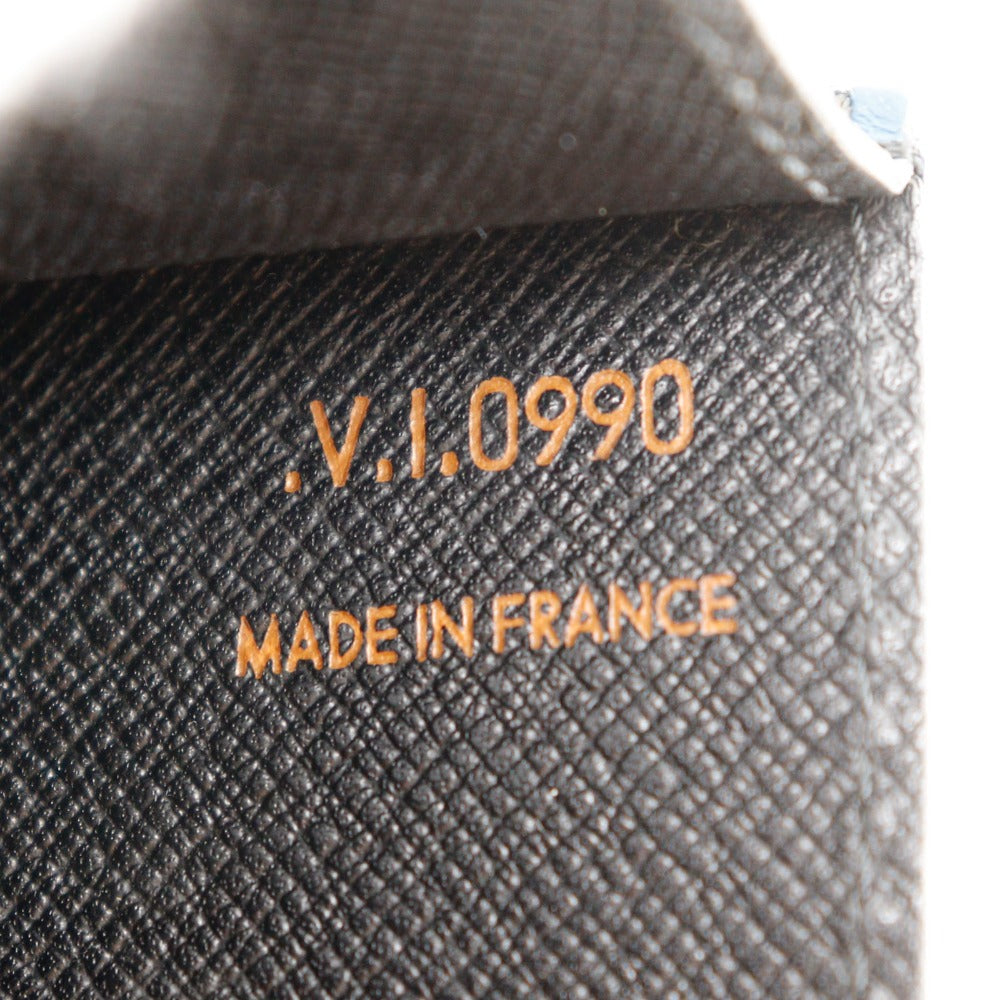 LOUIS VUITTON Clutch bag M52635 Epi Leather Blue business bag Art deco Women Used Authentic
