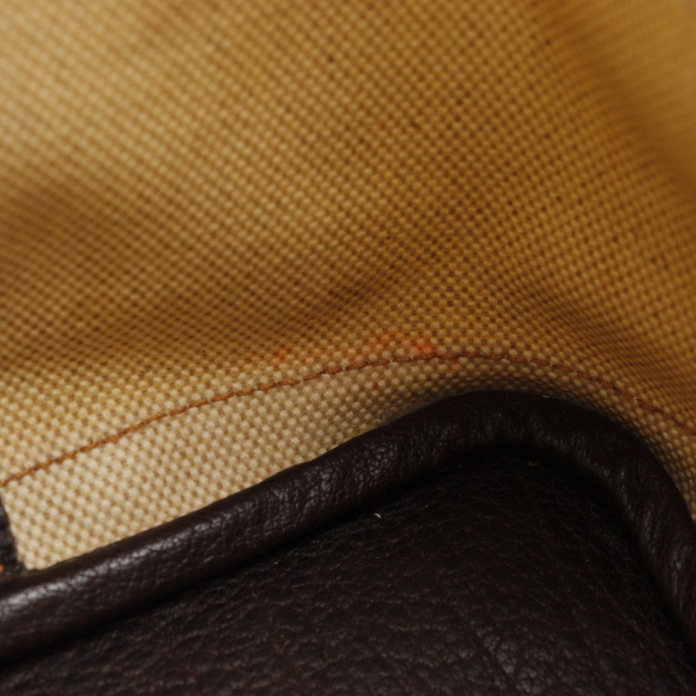 HERMES Tote Bag Tower ash Beige / Brown Garden party PM Women Used Authentic
