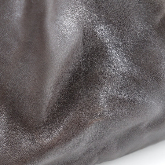 PRADA Shoulder Bag Calfskin, suede Brown Drawstring Shoulder Women Used Authentic