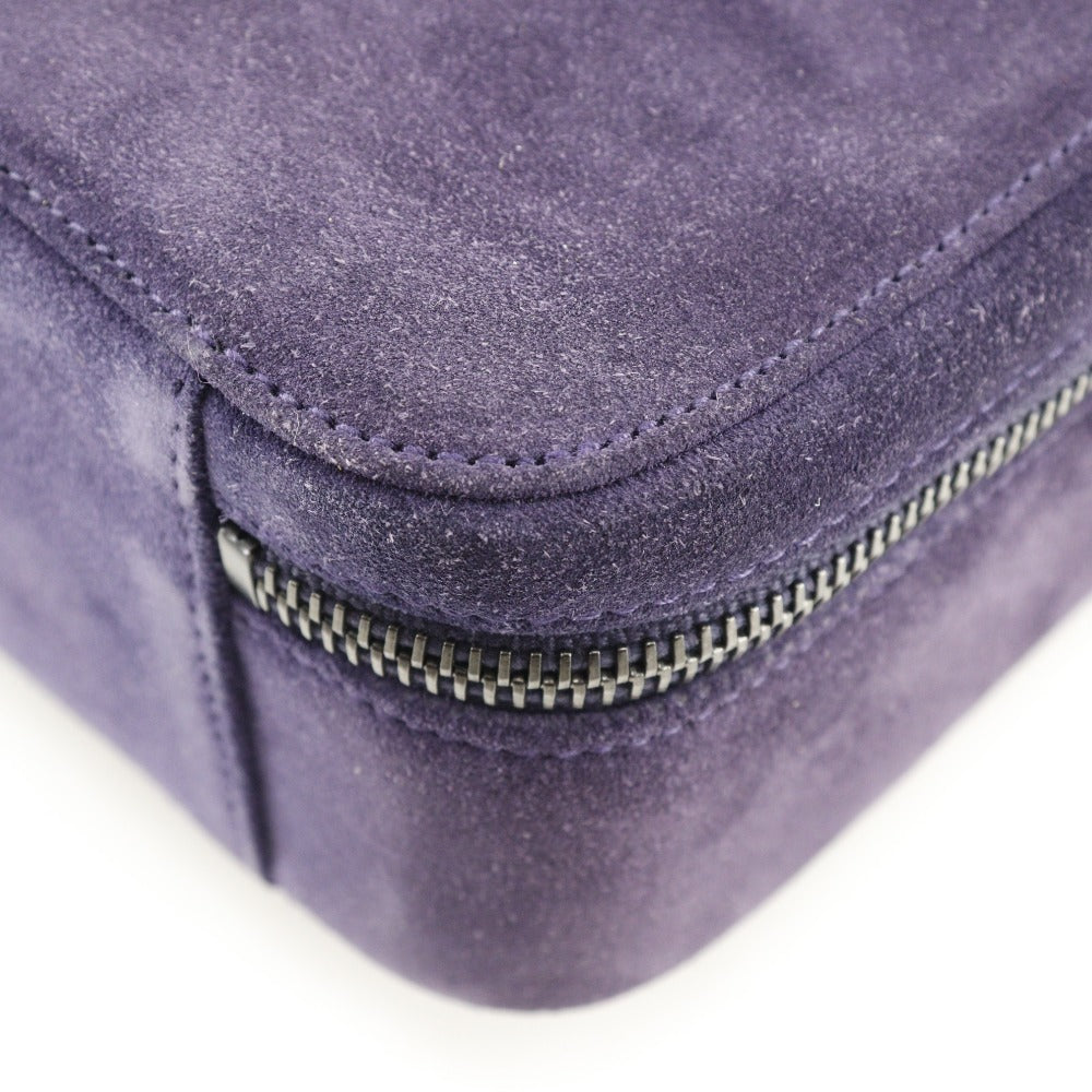 CHANEL Handbag Suede purple COCO Mark One handle Women Used Authentic