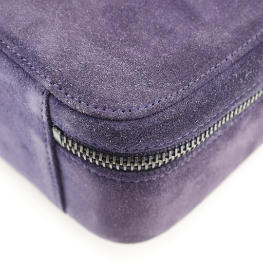 CHANEL Handbag Suede purple COCO Mark One handle Women Used Authentic