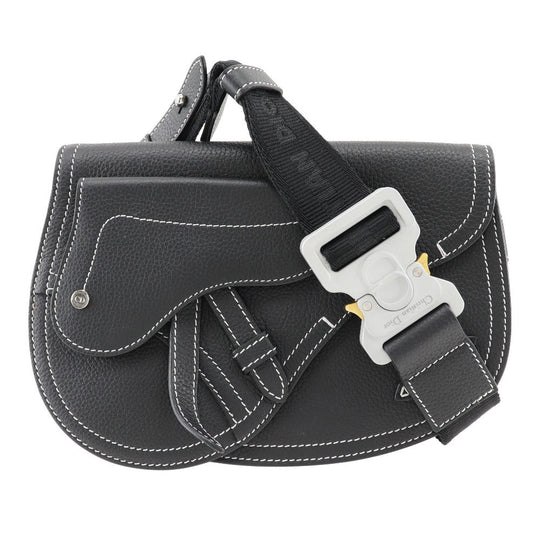 Dior Sling bag Calfskin black saddle mens Used Authentic