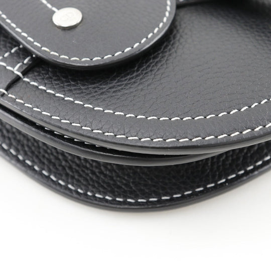 Dior Sling bag Calfskin black saddle mens Used Authentic