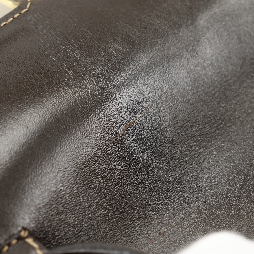 FENDI Shoulder Bag Plastics Brown 2-way clutch Zucchino Mamma Bucket Women Used Authentic