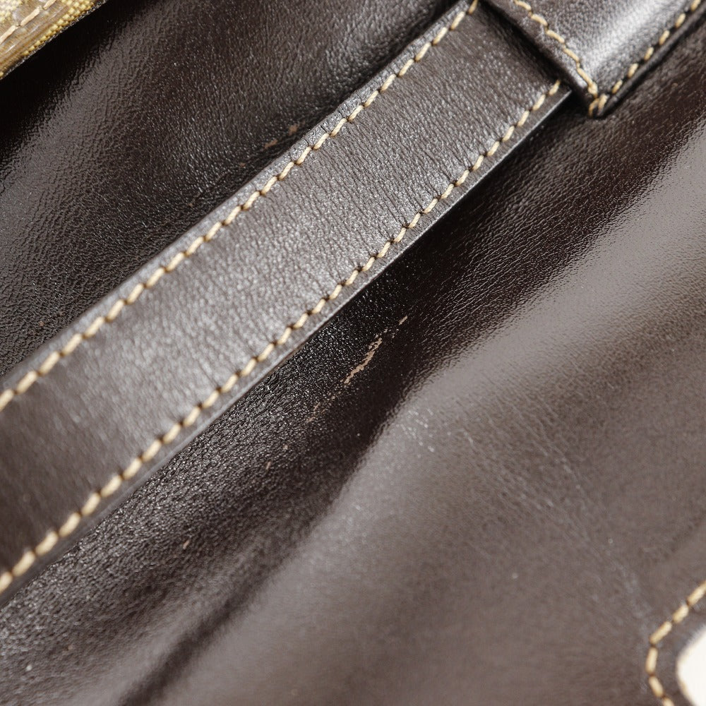 FENDI Shoulder Bag Plastics Brown 2-way clutch Zucchino Mamma Bucket Women Used Authentic