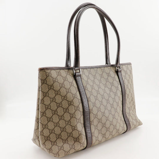 GUCCI Tote Bag 114595 GG plus Brown Women Used Authentic