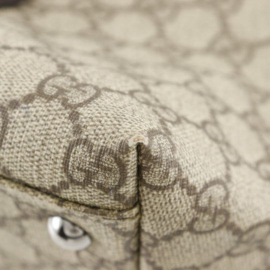 GUCCI Tote Bag 114595 GG plus Brown Women Used Authentic