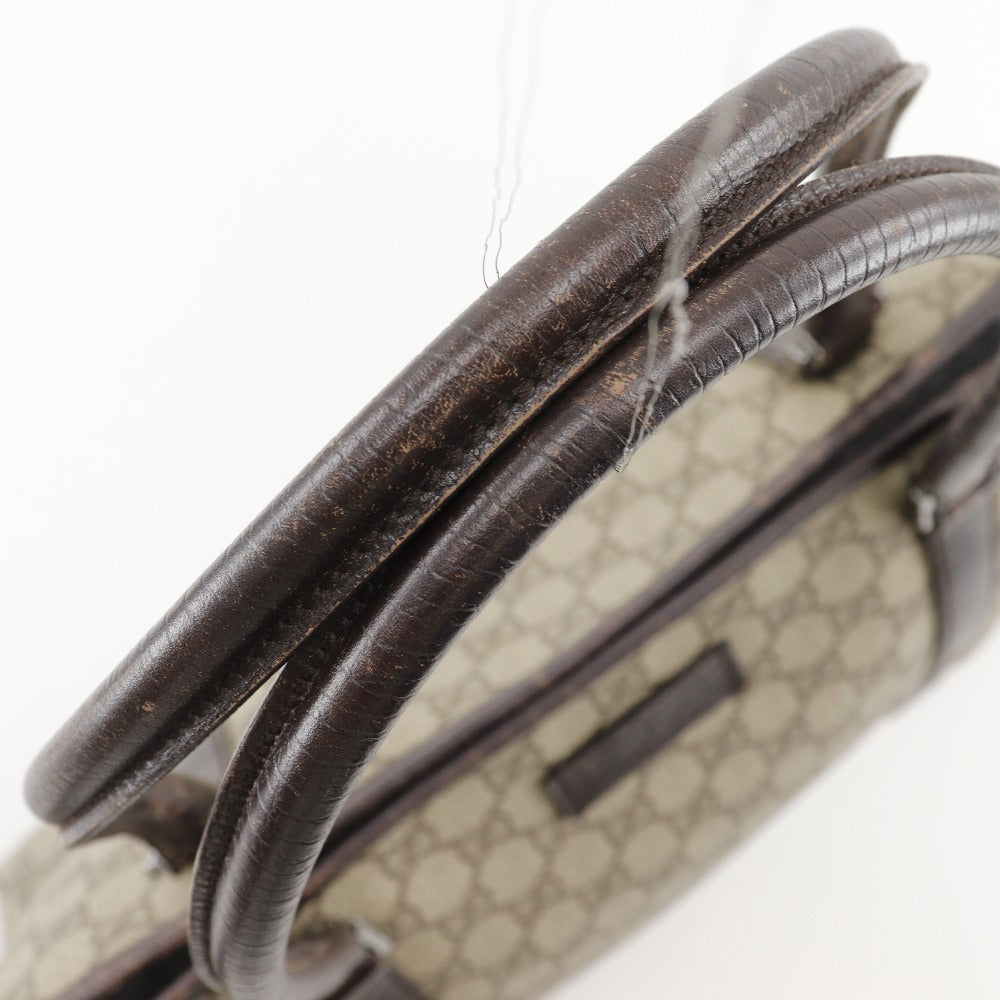 GUCCI Tote Bag 114595 GG plus Brown Women Used Authentic