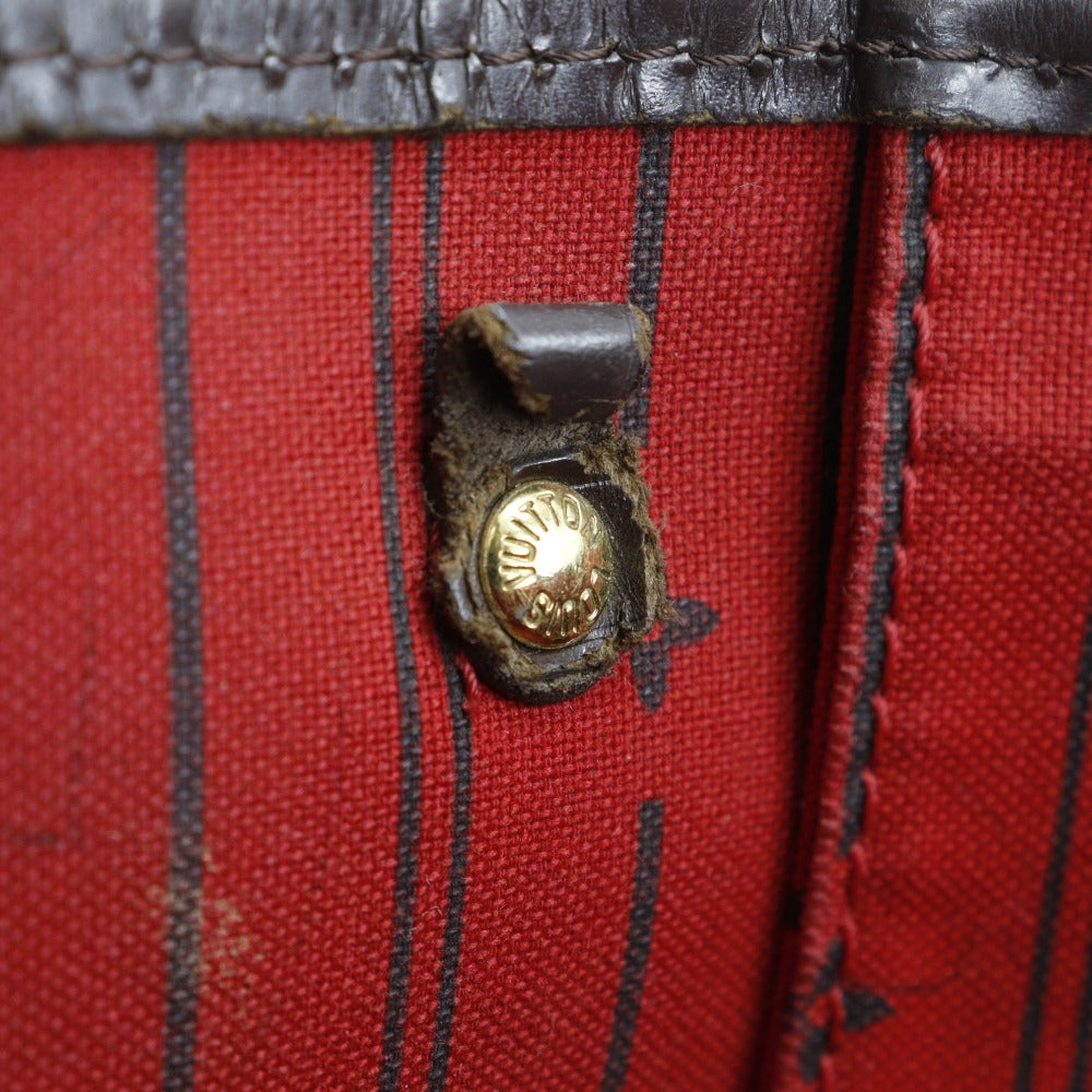 LOUIS VUITTON Tote Bag N51109 Damier canvas Brown Never full PM Women Used Authentic