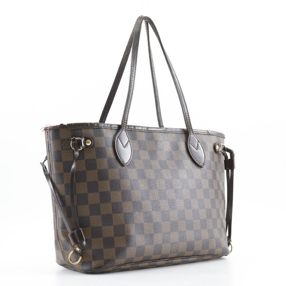 LOUIS VUITTON Tote Bag N51109 Damier canvas Brown Never full PM Women Used Authentic