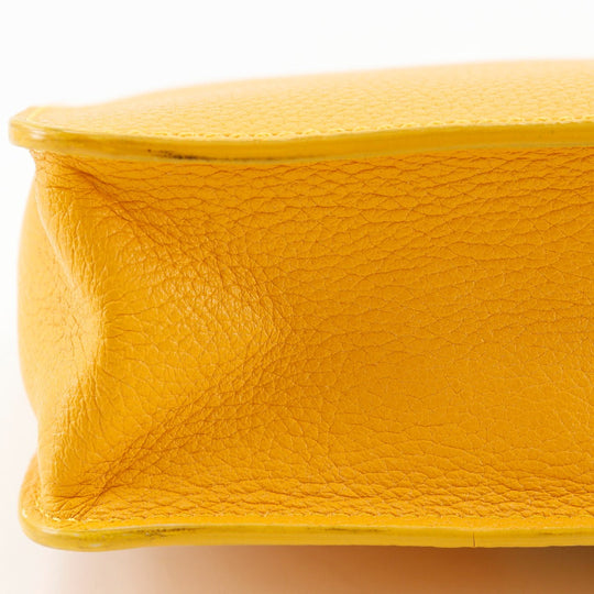 JIMMY CHOO Handbag Calfskin yellow 2WAY Mini Shoulder Women Used Authentic