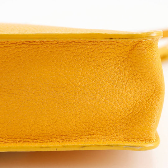 JIMMY CHOO Handbag Calfskin yellow 2WAY Mini Shoulder Women Used Authentic