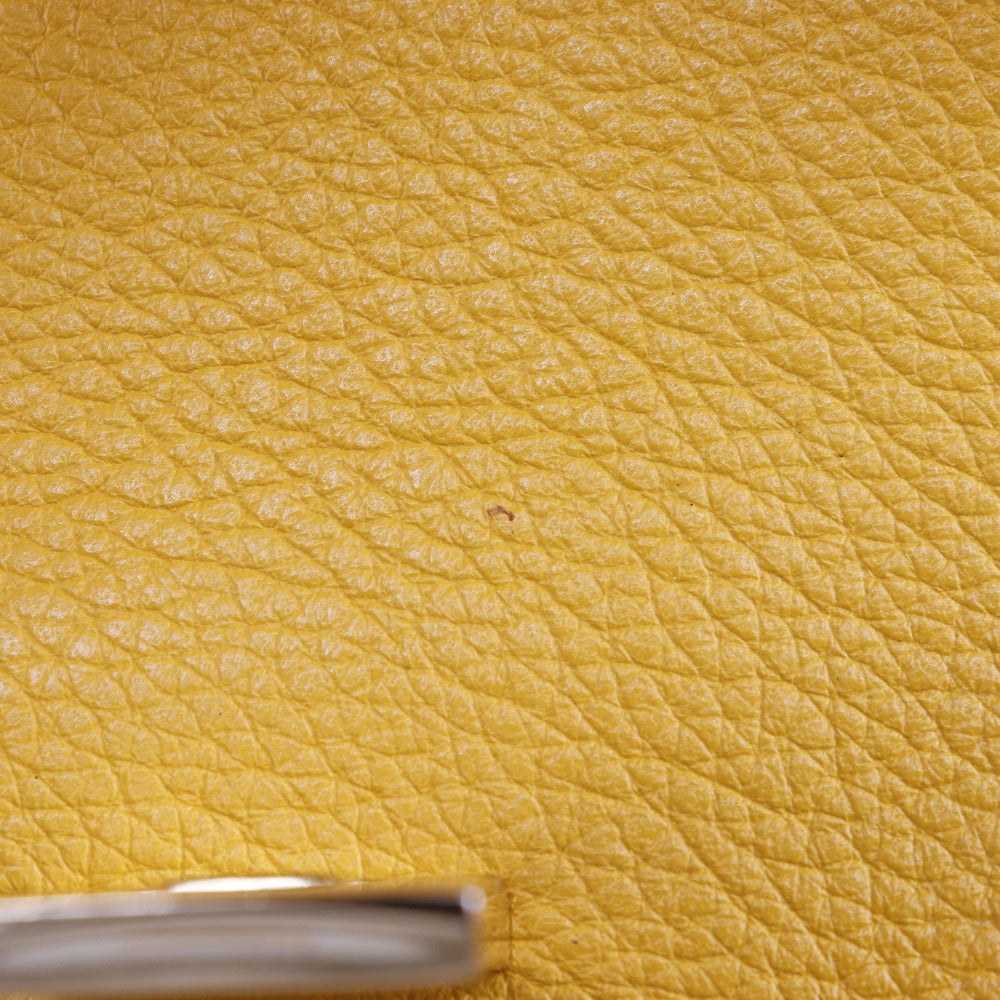 JIMMY CHOO Handbag Calfskin yellow 2WAY Mini Shoulder Women Used Authentic