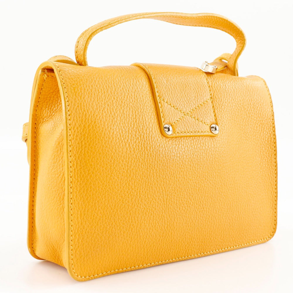 JIMMY CHOO Handbag Calfskin yellow 2WAY Mini Shoulder Women Used Authentic