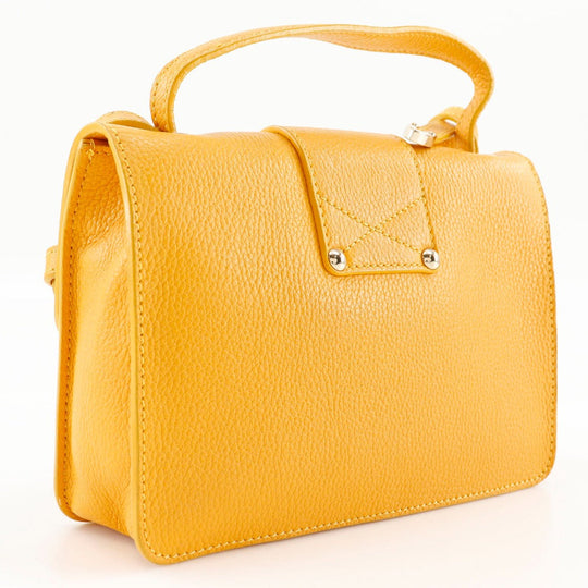 JIMMY CHOO Handbag Calfskin yellow 2WAY Mini Shoulder Women Used Authentic