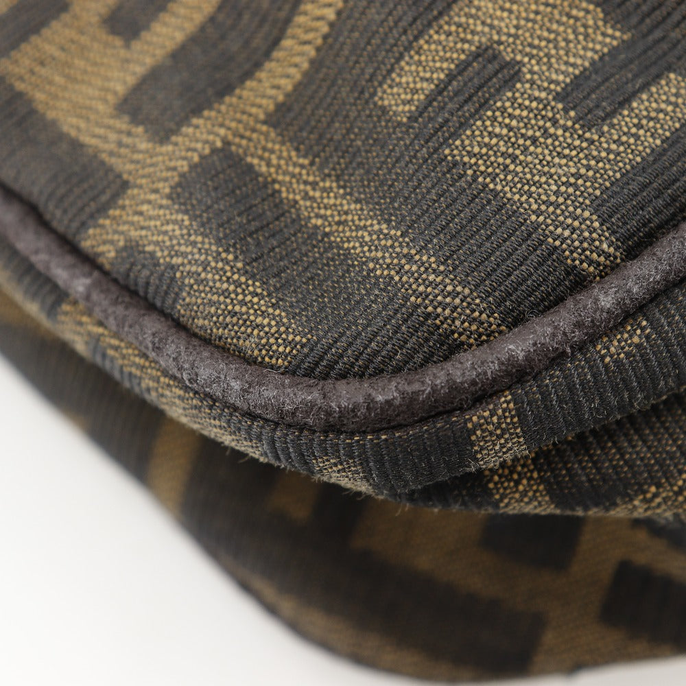 FENDI Shoulder Bag Nylon canvas Brown Zucca