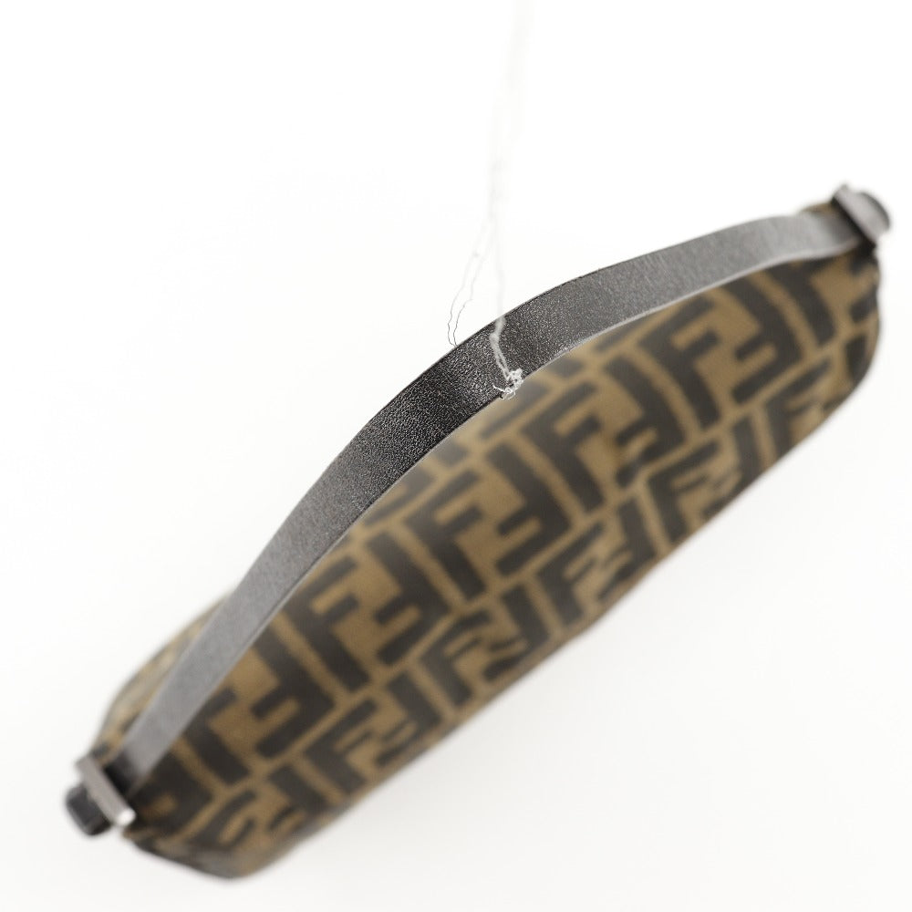 FENDI Shoulder Bag Nylon canvas Brown Zucca