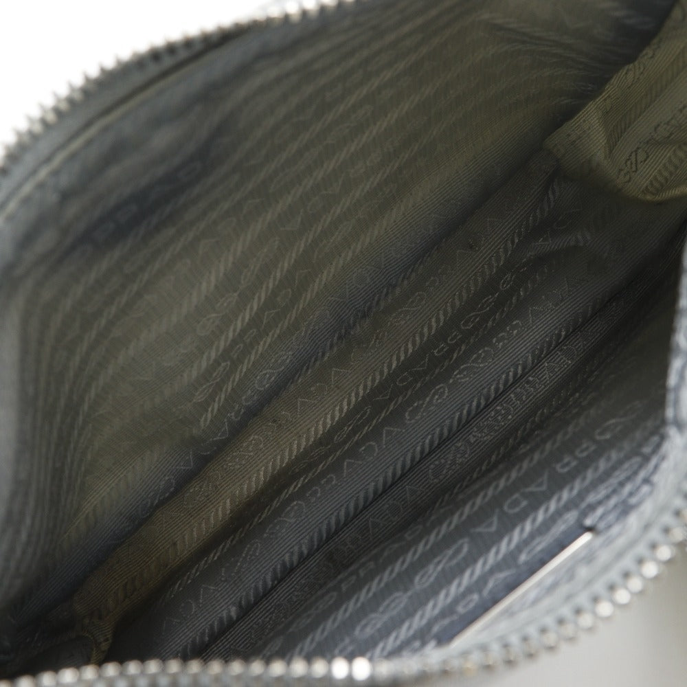 PRADA Shoulder Bag 1BH204 Nylon gray 2WAY Re-Edition 2005 Women Used Authentic