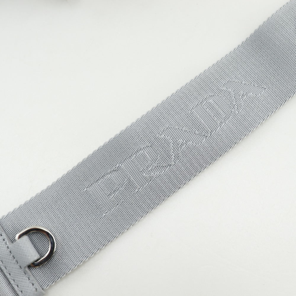 PRADA Shoulder Bag 1BH204 Nylon gray 2WAY Re-Edition 2005 Women Used Authentic