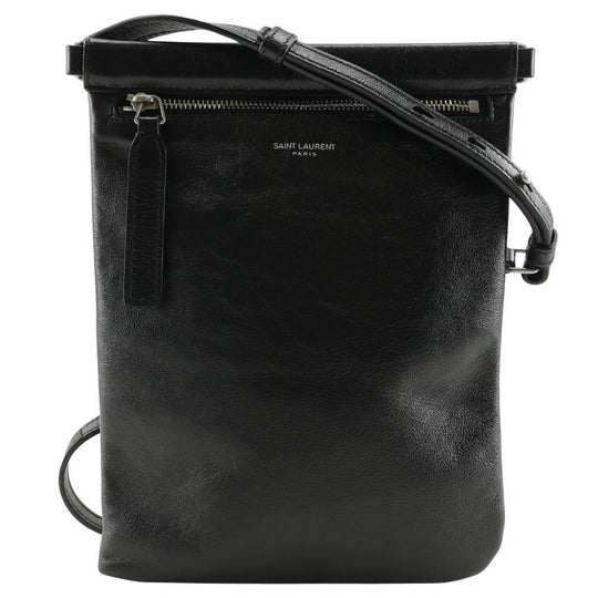 SAINT LAURENT PARIS Shoulder Bag 581697 1GE0E 1000 NERO leather black Sacosh unisex(Unisex) Used Authentic