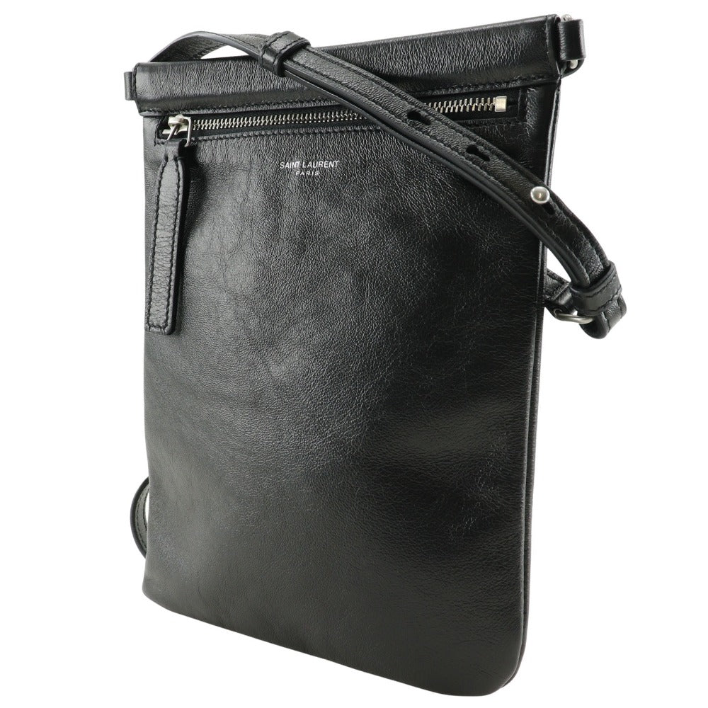 SAINT LAURENT PARIS Shoulder Bag 581697 1GE0E 1000 NERO leather black Sacosh unisex(Unisex) Used Authentic