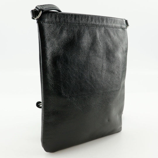 SAINT LAURENT PARIS Shoulder Bag 581697 1GE0E 1000 NERO leather black Sacosh unisex(Unisex) Used Authentic