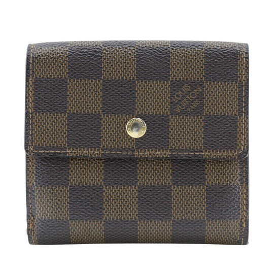 LOUIS VUITTON Bifold Wallet N61652 Damier canvas Brown W Hook Wallet  Porte BilletsCartes Crdit unisex(Unisex) Used Authentic