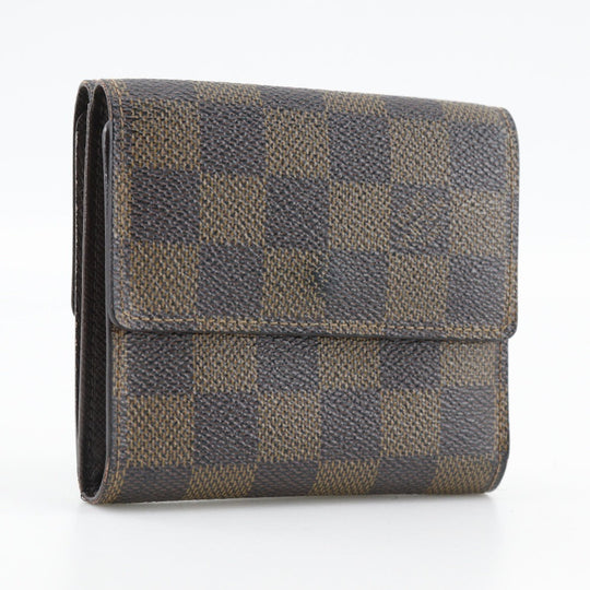 LOUIS VUITTON Bifold Wallet N61652 Damier canvas Brown W Hook Wallet  Porte BilletsCartes Crdit unisex(Unisex) Used Authentic